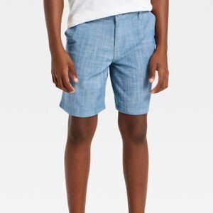 Boy's Blue Chambray Shorts